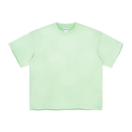 Retro Distressed Cotton T-Shirt Bulk Supply for Custom Clothing Wholesale Distributors