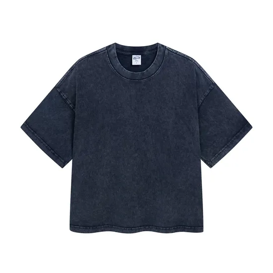 Blank Speckled Washed Crew Neck T-Shirt Accept Custom Design DTG Print for Global Bulk Buyers