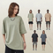 Drop Shoulder Unisex Loose Pure Cotton Tee Custom Art Embroidery DTG Large Quantity Wholesale Supply