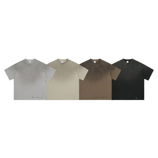 High-Quality Vintage Washed Cotton Blank T-Shirt Bulk Wholesale for Custom Embroidery and Printing Business