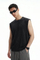 Unisex Vintage Wash Sleeveless Top Loose Oversized Casual Gym Workout Ves