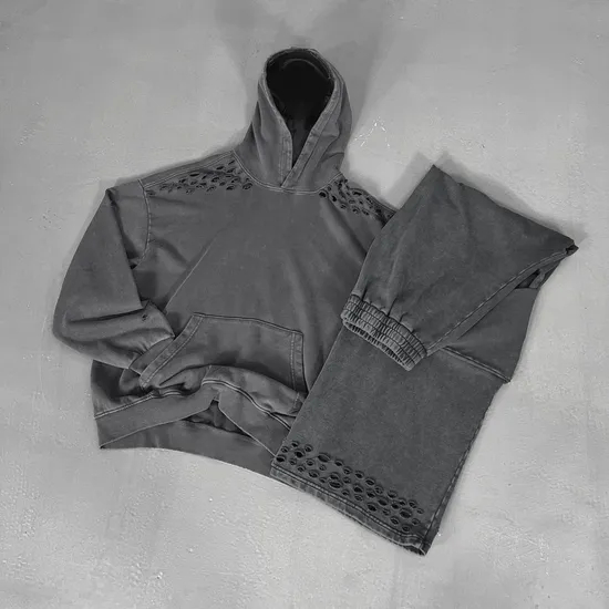 Distressed Washed Cotton Hoodie Custom Logo Embroidery Dtf Bulk Wholesale