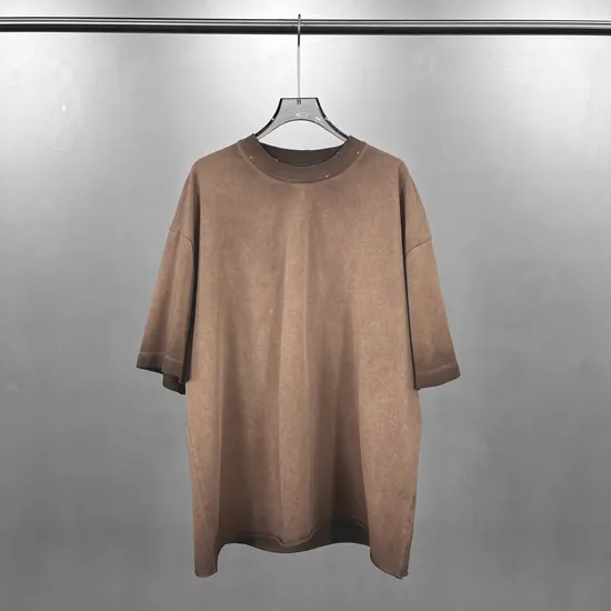 Vintage Washed Pure Cotton Tees Custom Logo Embroidery DTG Print Bulk Wholesale Supply