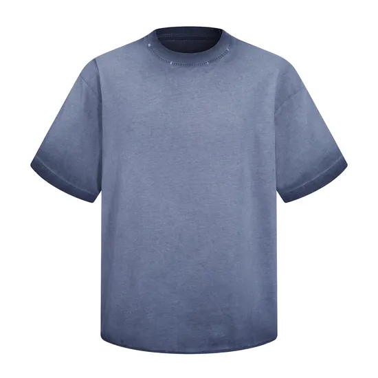 Streetwear Loose Cotton Tees Custom Graphic Embroidery DTG Bulk Stock Wholesale