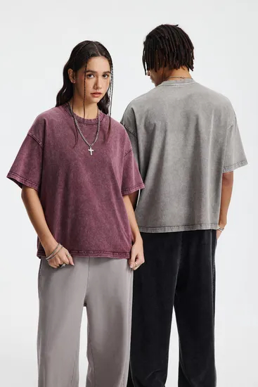 Breathable Pure Cotton Loose Tee Allows Custom Logo for Small Bulk Wholesale Deal