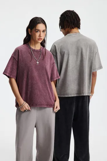 Breathable Pure Cotton Loose Tee Allows Custom Logo for Small Bulk Wholesale Deal