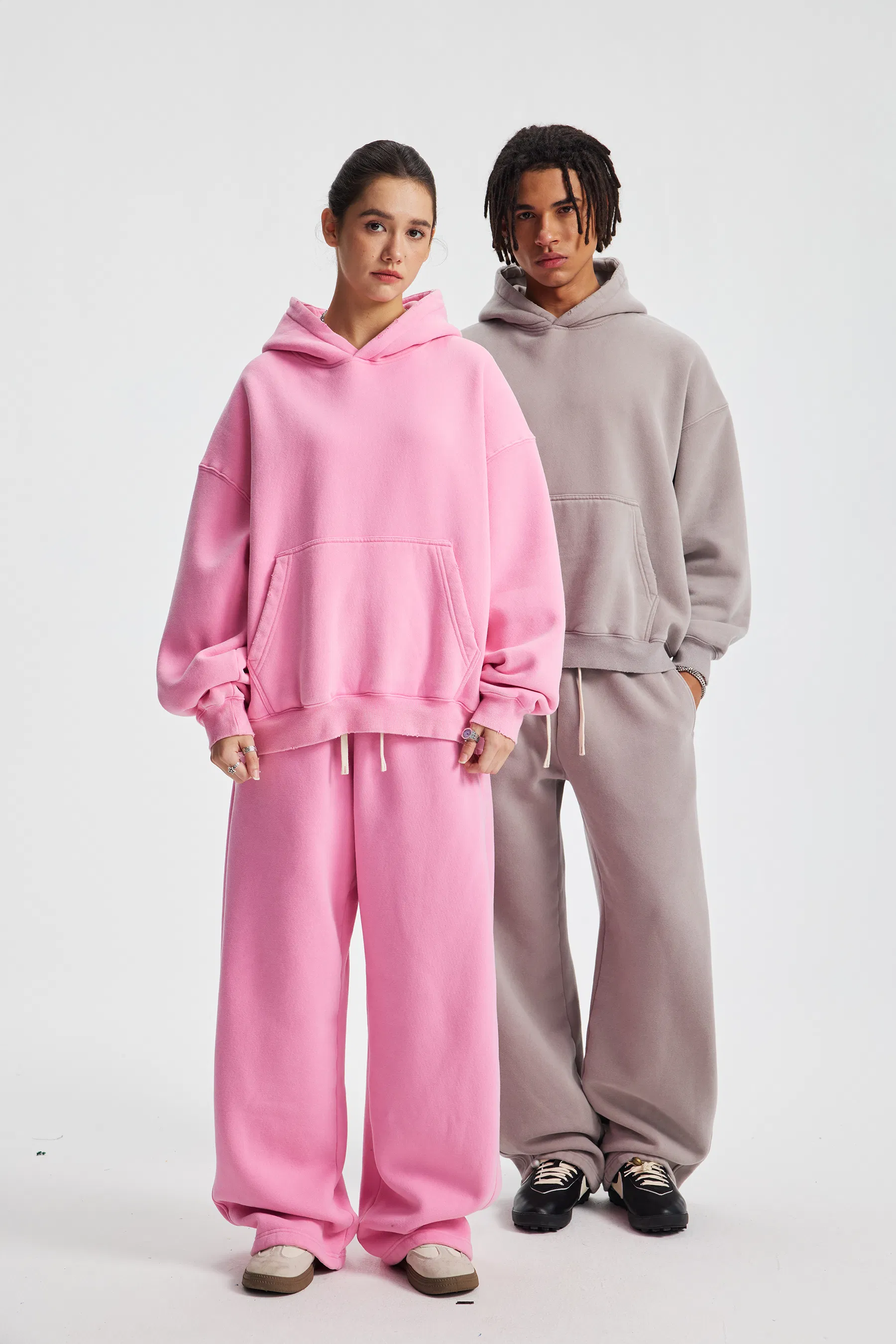 Unisex Oversized Boxy Cropped Hoodie Personal Custom Logo Factory Direct Bulk Sale