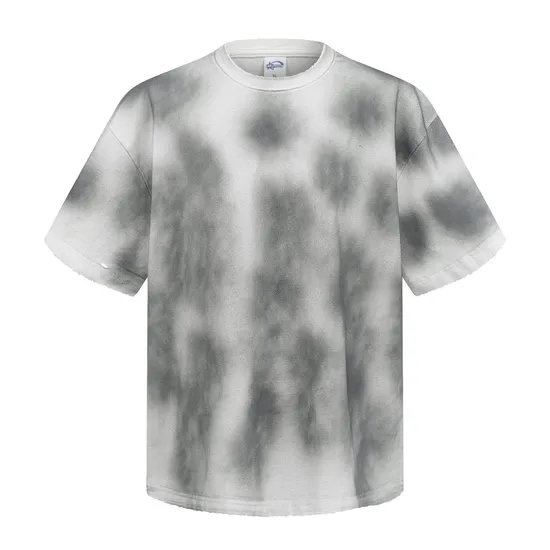 Daily Casual Tie Dye Cotton T-Shirt Custom DTG Design for Worldwide Wholesale Business Clients.