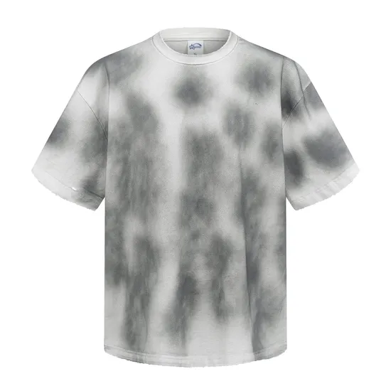 Daily Casual Tie Dye Cotton T-Shirt Custom DTG Design for Worldwide Wholesale Business Clients.
