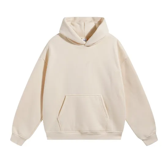 Fleece Lined No Drawstring Thick Hoodie 12 Colors Custom Logo Wholesale Service