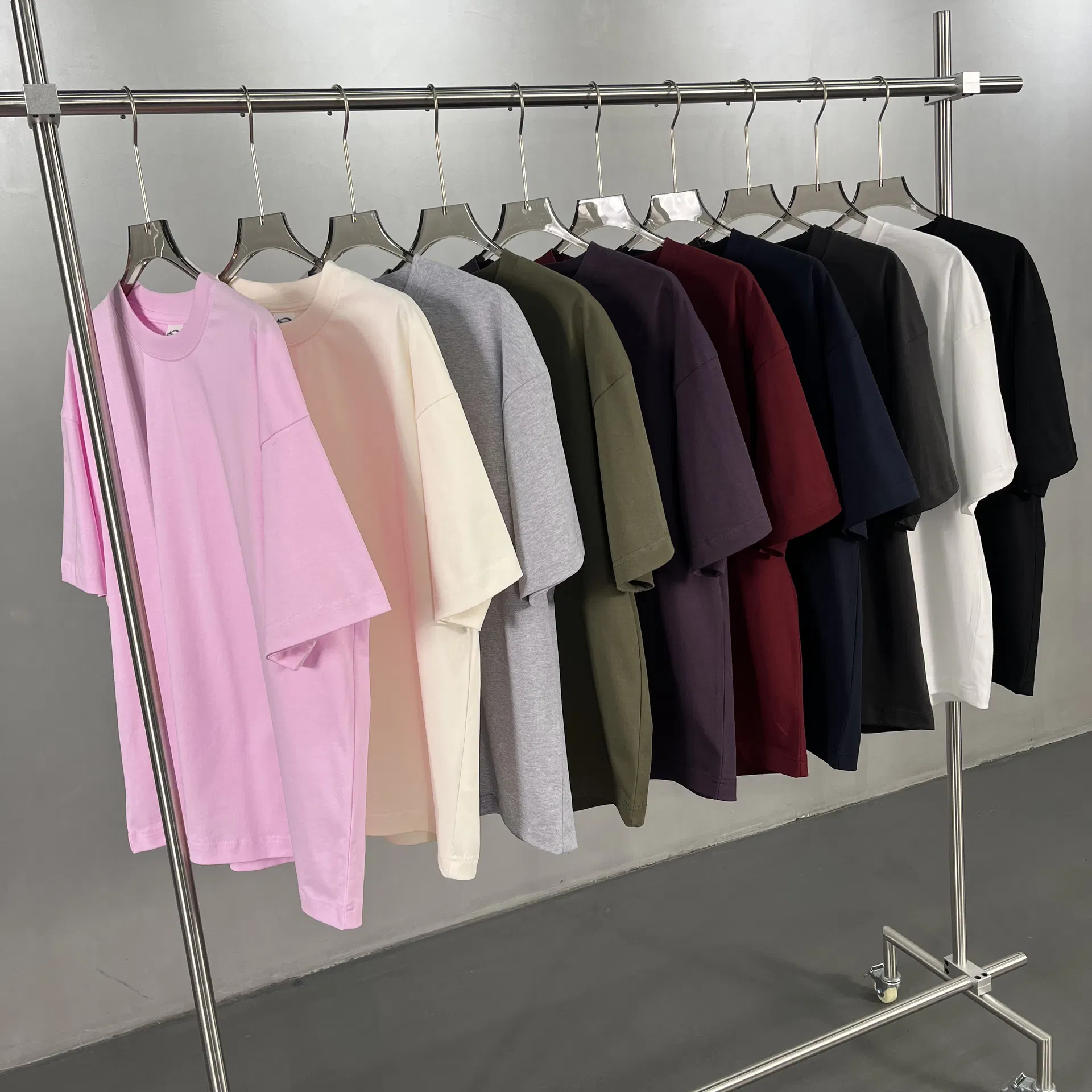 Premium 100% Cotton Tees Support Custom Logo Embroidery DTG Print Wholesale Bulk Order