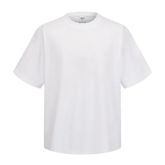 Blank Pure Cotton Tshirt Accept Custom Design DTG Embroidery Large Quantity Sale