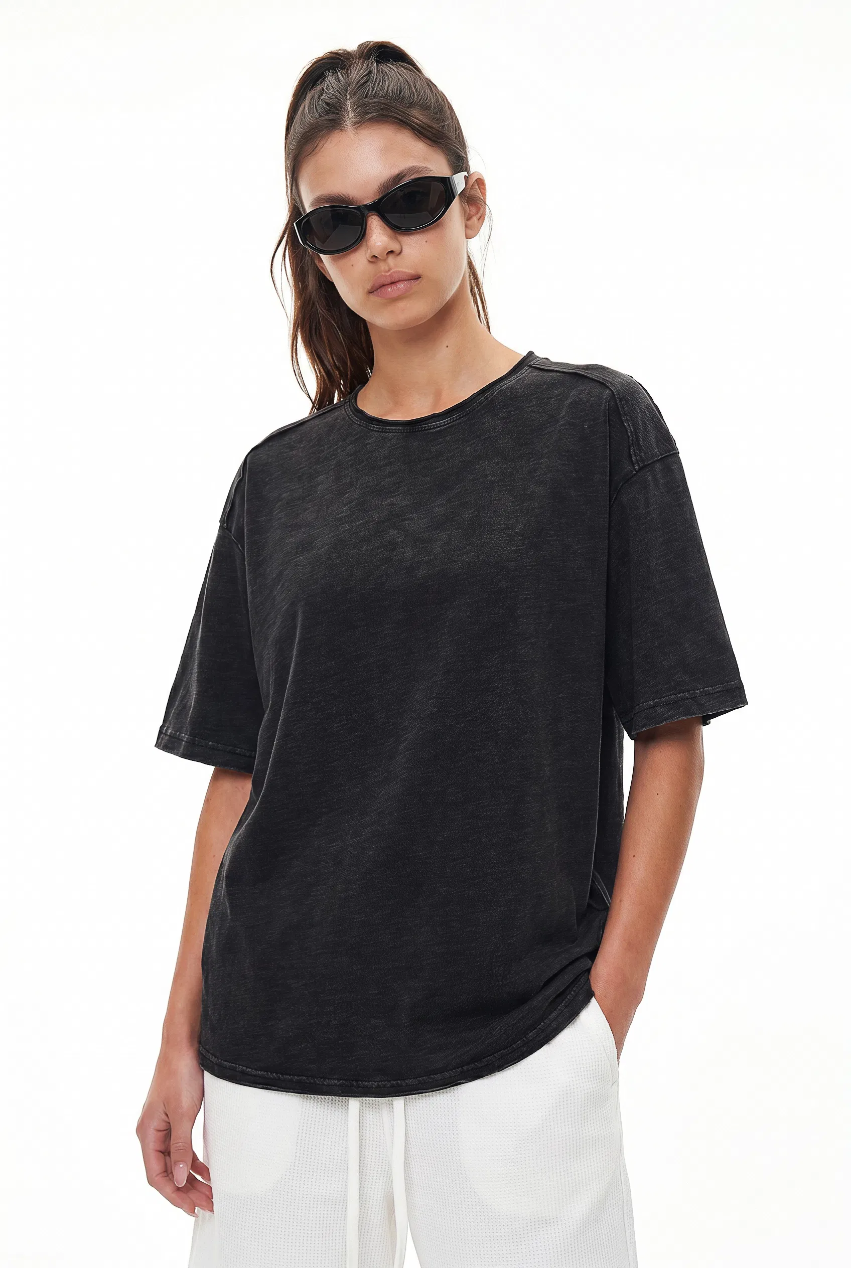 Wholesale Retro Cotton T-Shirt for Custom Brand Logo Merchandise Development Sale