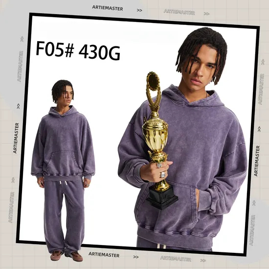 Soft Washed Wax Dyed Hoodie DIY Custom Artwork Embroidery Bulk in Stock