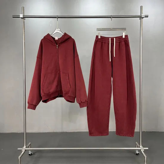 Autumn Winter Casual Boxy Zip Front Hoodie Custom Logo Print Bulk Brand Cooperation