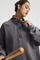 Retro Streetwear Washed Half Zip Sweatshirt Custom Brand Logo Dtf for Retail Wholesale