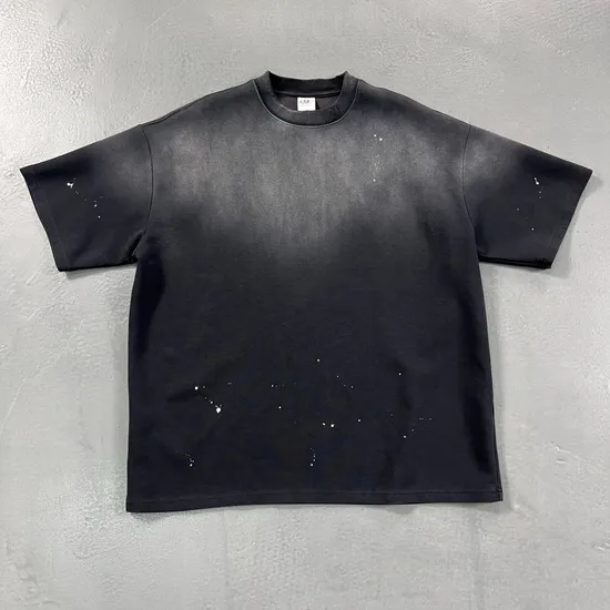 Oversized Washed Cotton Tshirt Accept Custom Logo DTG Embroidery Bulk Wholesale Order