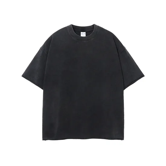 Daily Wear Oversized Cotton T-Shirt Supports Personal Art Design Embroidery DTG Processing