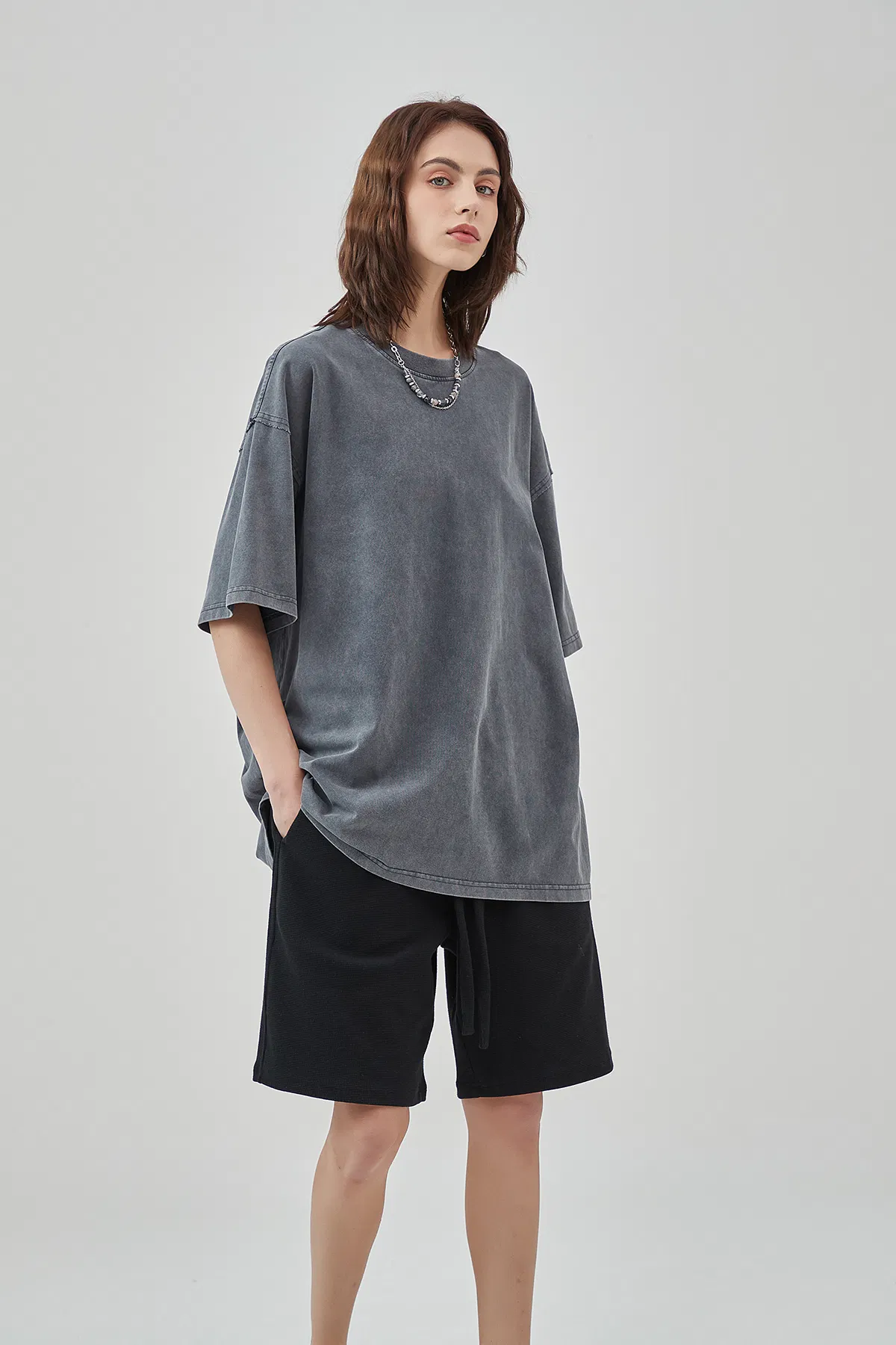 Multi Tone Washed Cotton T-Shirt Accept DTG Print Personal Custom Graphic Design