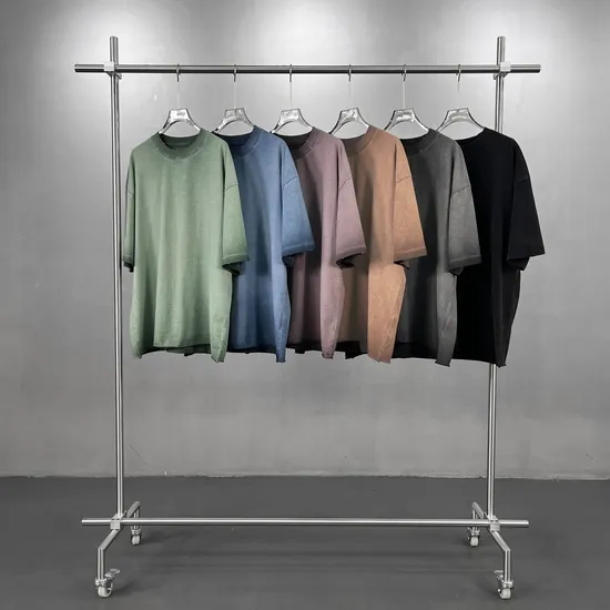 Distressed Edge Cotton Tees Accept Custom Logo DTG Embroidery Bulk Purchase Wholesale