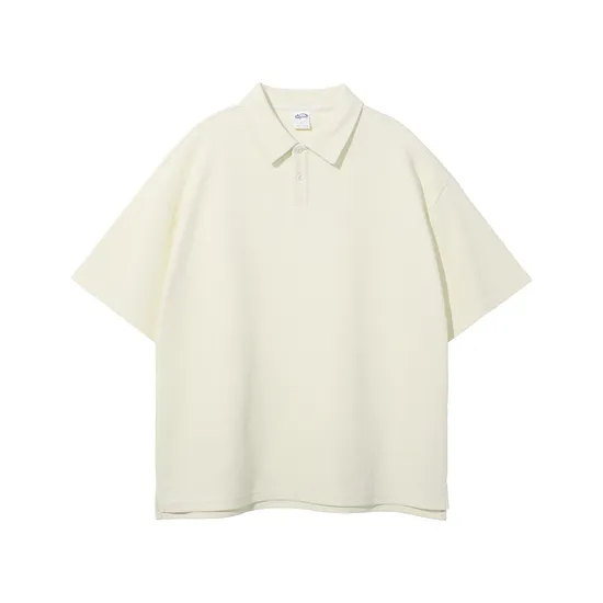 in Stock Cotton Polo Tee for Commercial Custom Logo Embroidery DTG Business Use