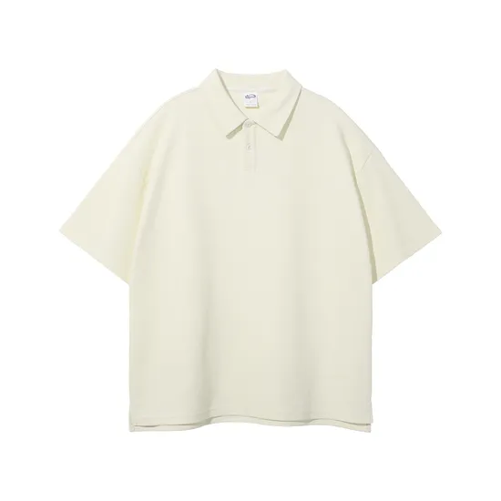 in Stock Cotton Polo Tee for Commercial Custom Logo Embroidery DTG Business Use