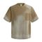 Gradient Washed Pocket Pure Cotton Tee Support Custom Logo Embroidery DTG Bulk Wholesale Order