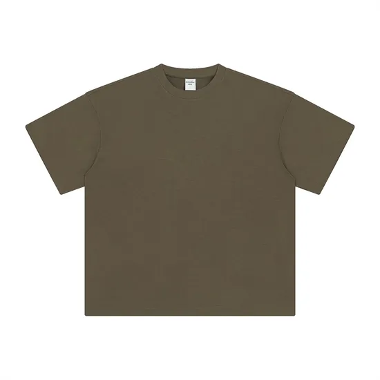 Breathable Cotton Casual T-Shirt Accept Personalized DTG Print and Embroidery Customization