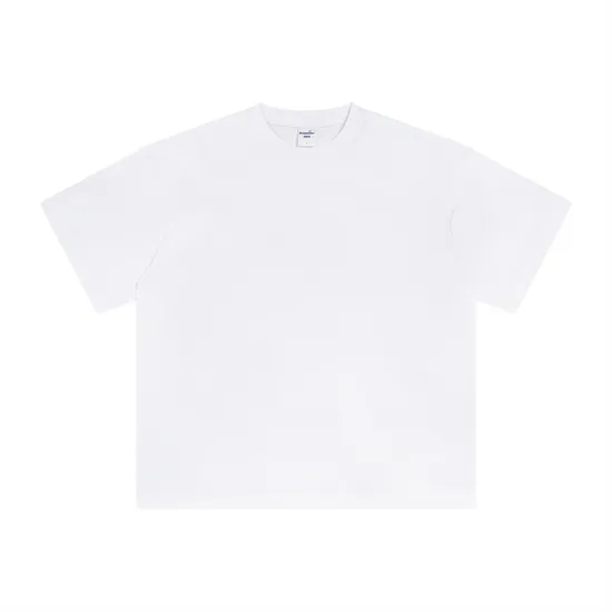 Breathable Soft Pure Cotton Basic Top Make Custom Brand Logo DTG Embroidery Wholesale Service