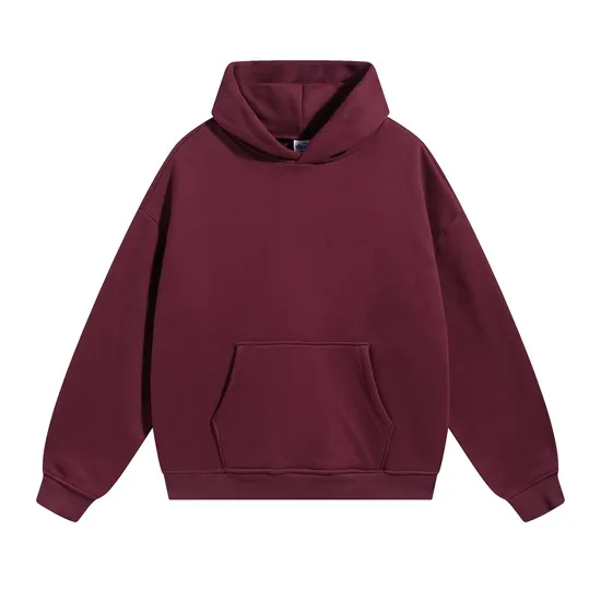 Fleece Lined No Drawstring Thick Hoodie 12 Colors Custom Logo Wholesale Service