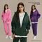 Soft Vintage Ombre Zip Hoodie DIY Custom Artwork Embroidery Bulk in Stock