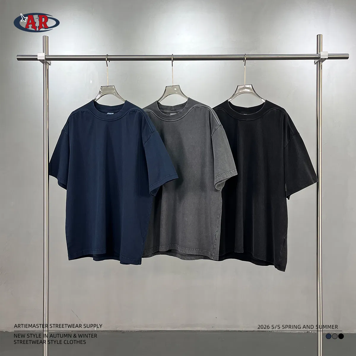 Oversized Retro High Street Cotton T-Shirt Custom DTG Design for Worldwide Wholesale Purchasers