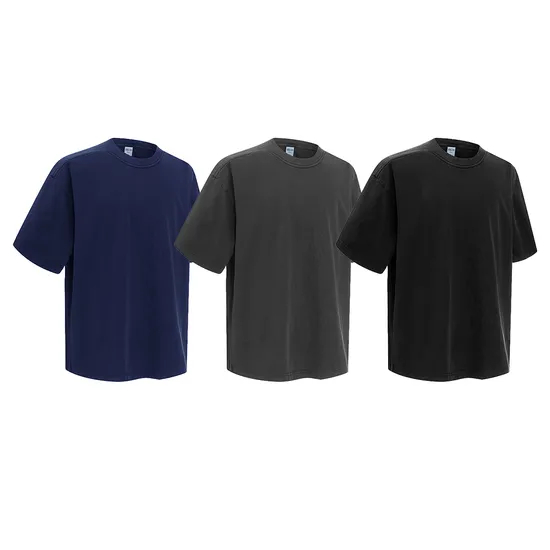 Oversized Retro High Street Cotton T-Shirt Custom DTG Design for Worldwide Wholesale Purchasers