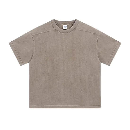 Oversized Urban Pigment Washed Pure Cotton Tee Customized Design DTG Embroidery for Reseller Bulk Purchase Needs