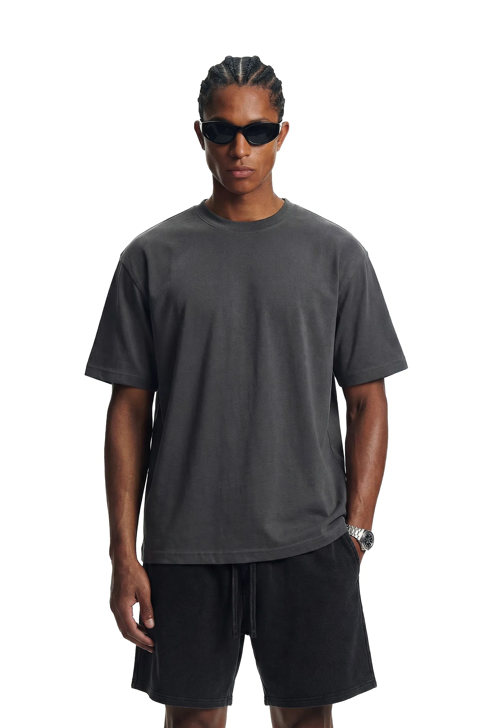 Retro Cotton Crew Neck T-Shirt Accepts DTG Print Personal Custom Graphic Design