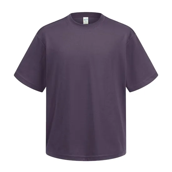 Drop Shoulder Unisex High Street Tee Custom Art Embroidery DTG Large Quantity Wholesale Supply