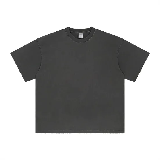 Premium Washed Cotton Blank Tee Fits Custom Embroidery and DTG Printing Process