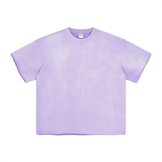 Retro Distressed Cotton T-Shirt Bulk Supply for Custom Clothing Wholesale Distributors