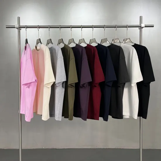 Heavyweight Cotton Tees Take Custom Graphic DTG Embroidery Large Quantity Wholesale
