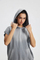 Custom Brand Logo Spray Dyed Raw Edge Hood Vest 100% Cotton Wholesale Factory Low Price