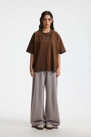 Premium Cotton Blank Oversized Tee Support Custom Logo Print Bulk Wholesale Order