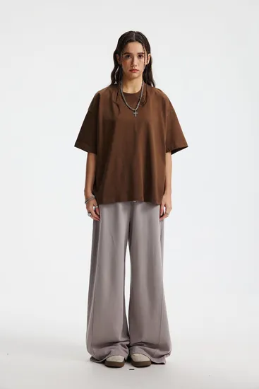 Premium Cotton Blank Oversized Tee Support Custom Logo Print Bulk Wholesale Order