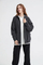 Vintage Black Gray Oversized Zip up Hoodie Personal Custom Logo Factory Direct Bulk Sale