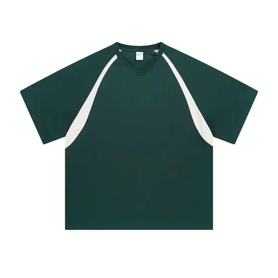 Breathable Cool Pure Cotton Contrast Raglan T-Shirt Make Custom Brand Logo DTG Embroidery Wholesale Service