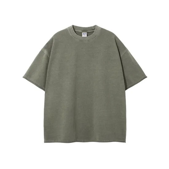 Daily Wear Oversized Cotton T-Shirt Supports Personal Art Design Embroidery DTG Processing