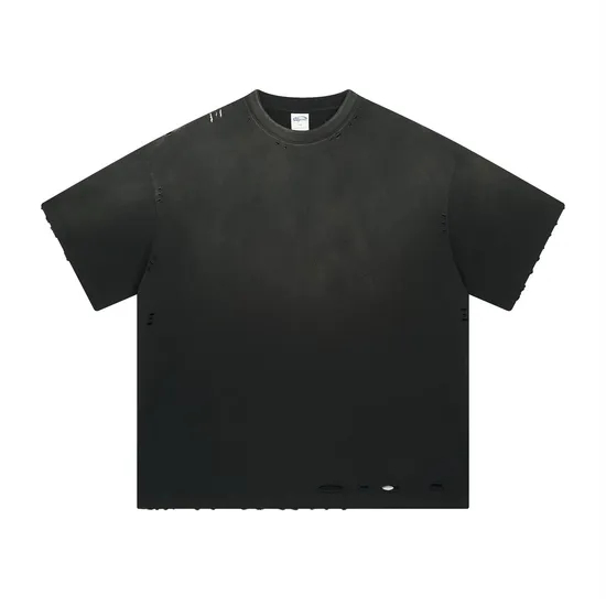 High-Quality Vintage Washed Cotton Blank T-Shirt Bulk Wholesale for Custom Embroidery and Printing Business