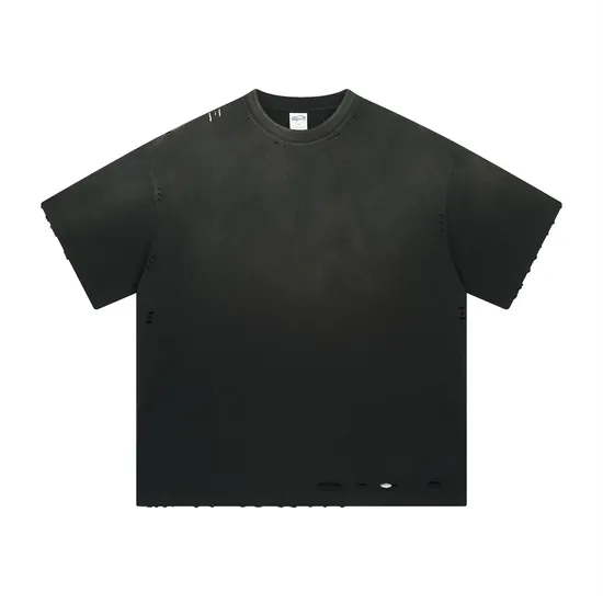 High-Quality Vintage Washed Cotton Blank T-Shirt Bulk Wholesale for Custom Embroidery and Printing Business