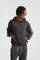 Distressed Washed Cotton Hoodie Custom Logo Embroidery Dtf Bulk Wholesale