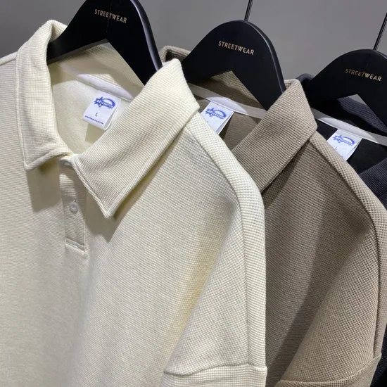 Blank Oversized Collar Split Hem T-Shirt Accept Custom Design DTG Print for Global Bulk Buyers