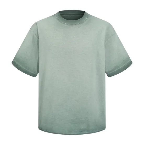 Streetwear Loose Cotton Tees Custom Graphic Embroidery DTG Bulk Stock Wholesale